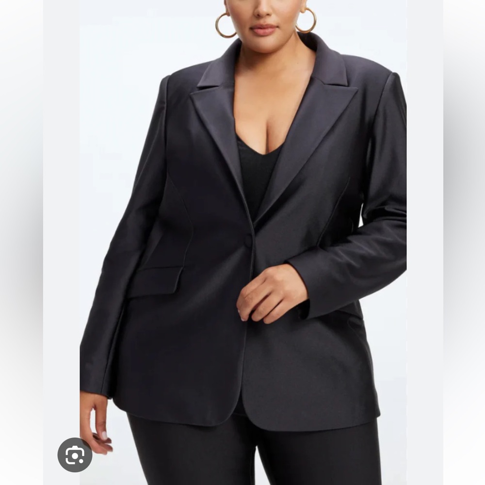 Good American Blazer High Shine Compression Sculpted plus size